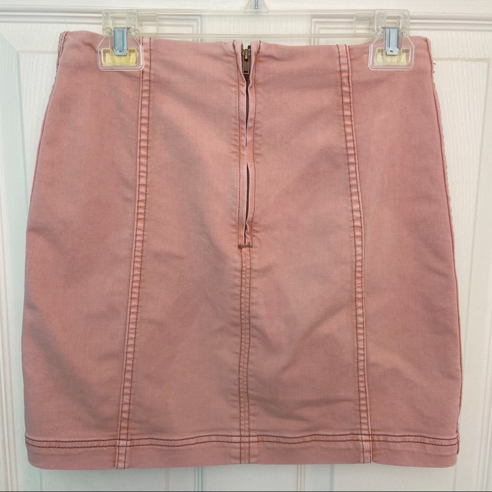 Free People *Solid Blush* Mini Skirt - Picture 3 of 5